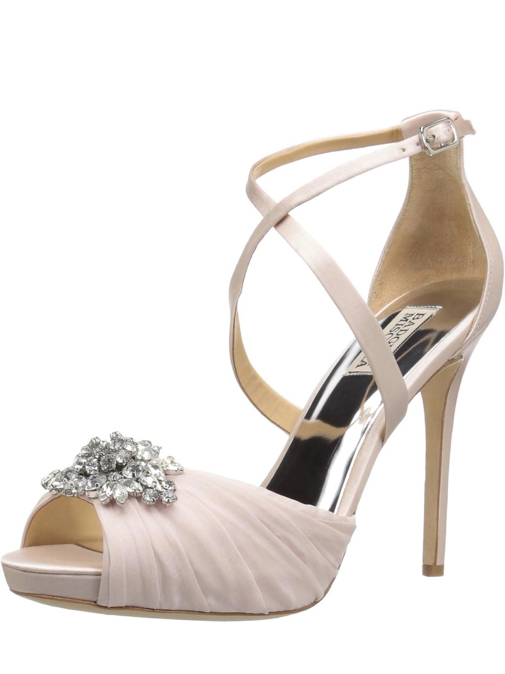 Badgley Mischka Sadie Heel - White Satin